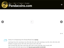 Tablet Screenshot of pandacoins.com